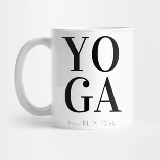 Yoga - Black Text Mug